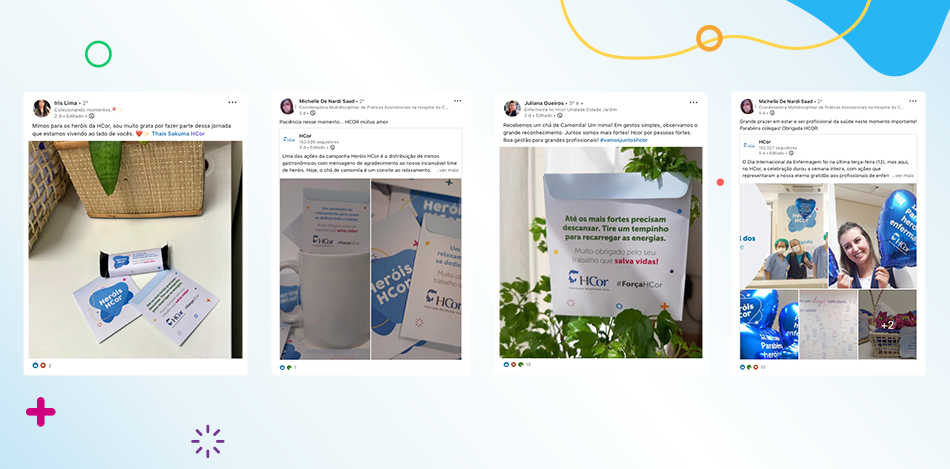 posts social midia mimos